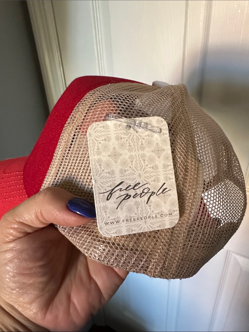 NWT Free People Giddy Up Trucker Hat with Rodeo Embroidery - Picture 3 of 4